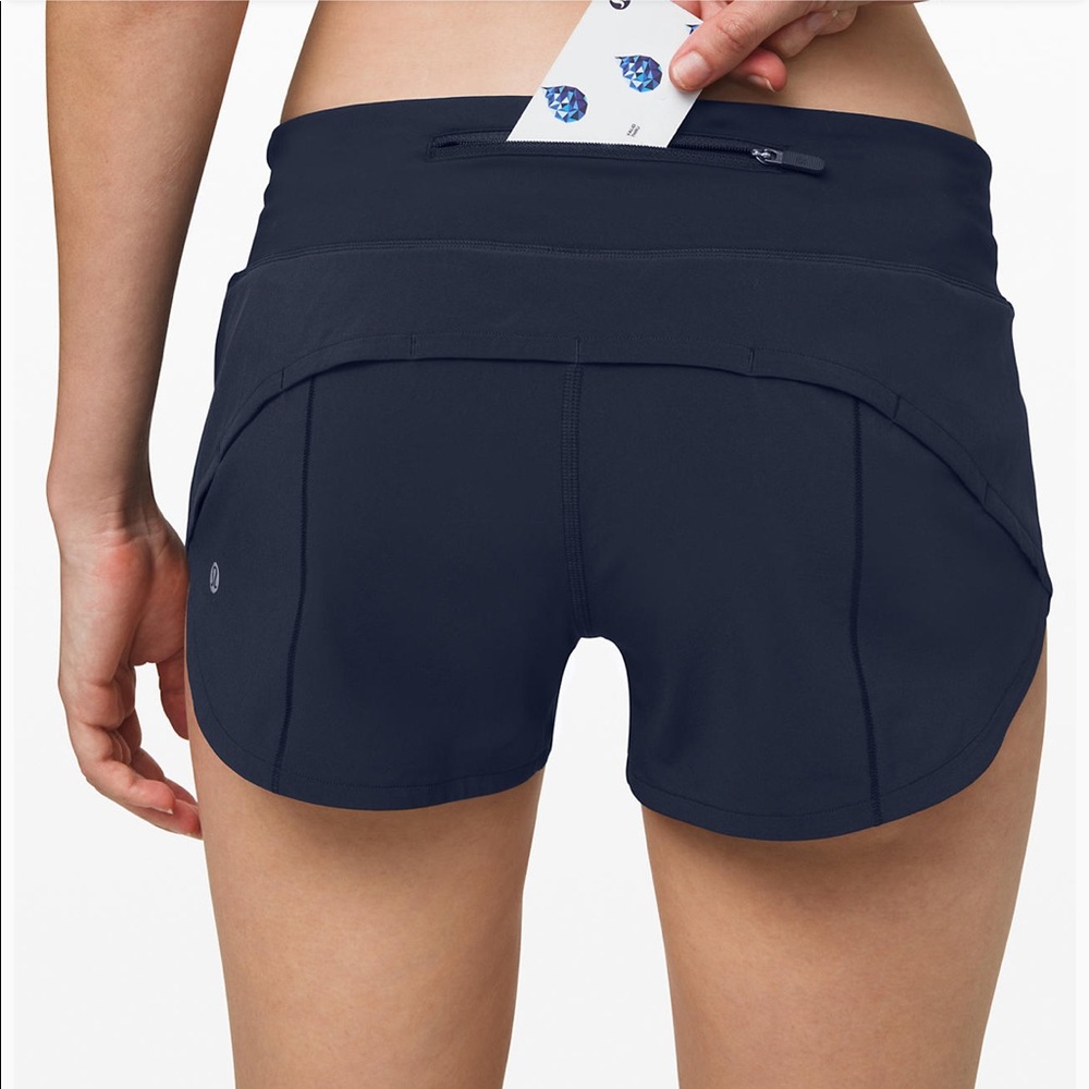 Navy Blue Lululemon Running Shorts!! Gem